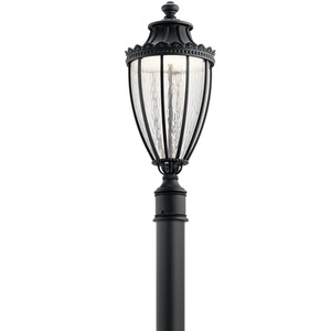 KK49756BKTLED Wakefield Post Light Post Lights - Textured Black