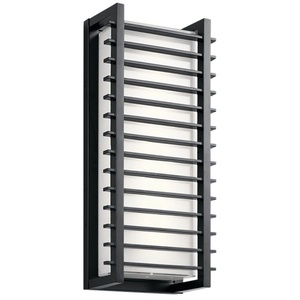 KK49786BKLED Rockbridge Entrance Outdoor Wall Light - Black