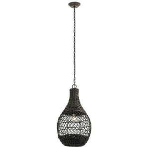 KK49807OZCW Palisades Hanging Hanging Lantern - Old Bronze