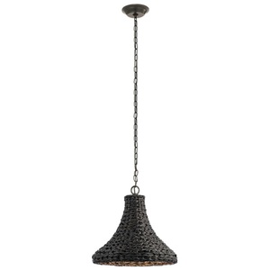 KK49808OZCW Palisades Hanging Hanging Lantern - Olde Bronze / Chestnut