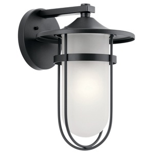 KK49826BK Finn Entrance Outdoor Wall Light - Black