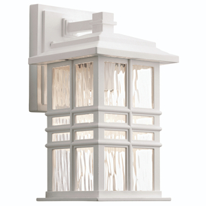 KK49829WH Beacon Square Entrance Outdoor Wall Light - White