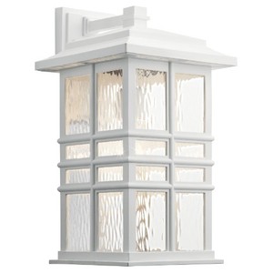 KK49831WH Beacon Square Entrance Outdoor Wall Light - White