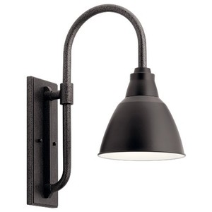 KK49836BK Pellinord Entrance Outdoor Wall Light - Black