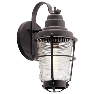 KK49937WZC Chance Harbor Entrance Outdoor Wall Light - Weathered Zinc