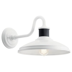 KK49980WH Allenbury Entrance Outdoor Wall Light - White