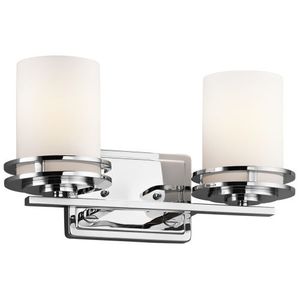 KK5077CH Hendrik 2 Bulb Bathroom Lighting - Chrome