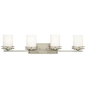 KK5079NI Hendrik 4 or More Bulb Bathroom Lighting - Brushed Nickel