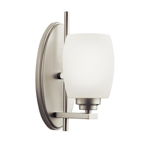 KK5096NIL18 Eileen 1 Bulb Wall Sconce - Brushed Nickel