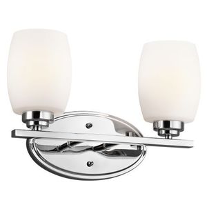 KK5097CH Eileen 2 Bulb Bathroom Lighting - Chrome