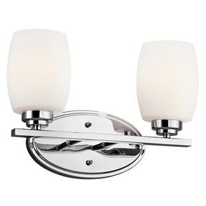 KK5097CHL18 Eileen 2 Bulb Bathroom Lighting - Chrome