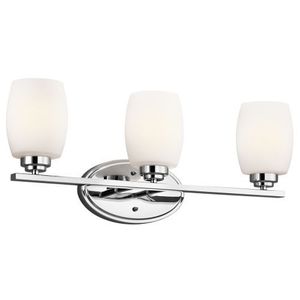 KK5098CH Eileen 3 Bulb Bathroom Lighting - Chrome