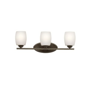 KK5098OZSL18 Eileen 3 Bulb Bathroom Lighting - Olde Bronze