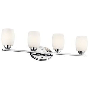 KK5099CHL18 Eileen 4 or More Bulb Bathroom Lighting - Chrome