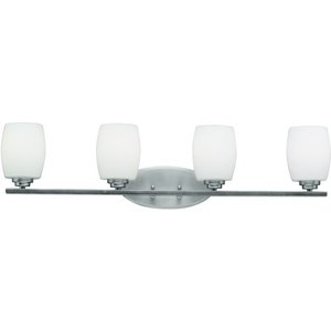 KK5099NI Eileen 4 or More Bulb Bathroom Lighting - Brushed Nickel