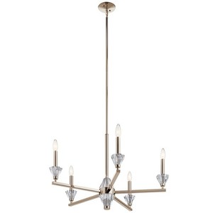 KK52001PN Calyssa Mid Sized Chandelier Chandelier - Polished Nickel