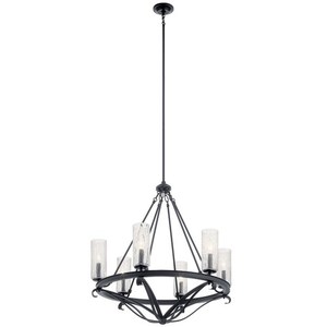 KK52009BK Krysia Mid Sized Chandelier Chandelier - Black