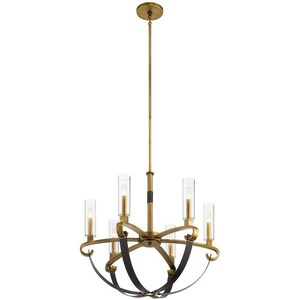 KK52015NBR Artem Mid Sized Chandelier Chandelier - Natural Brass