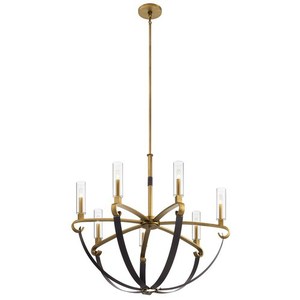 KK52016NBR Artem Large Foyer Chandelier Chandelier - Natural Brass