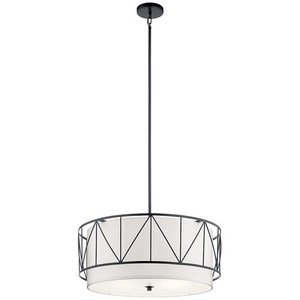 KK52072BK Birkleigh Drum Pendant Pendant Light - Black