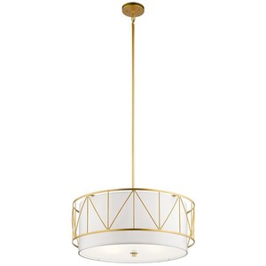 KK52072CLG Birkleigh Drum Pendant Pendant Light - Classic Gold