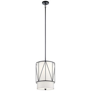 KK52073BK Birkleigh Drum Pendant Pendant Light - Black