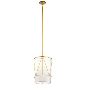 KK52073CLG Birkleigh Drum Pendant Pendant Light - Classic Gold