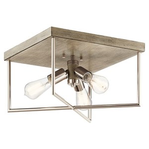 KK52094DAG Tanis Flush Mount Ceiling Light - Distressed Antique Gray