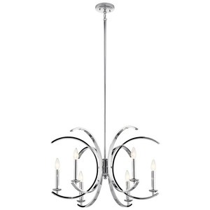 KK52116CH Cassadee Mid Sized Chandelier Chandelier - Chrome