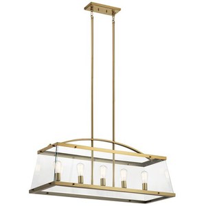 KK52123BNB Darton Linear Pendant Pendant Light - Brushed Natural Brass