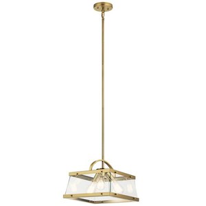 KK52125BNB Darton Entrance / Foyer Pendant Light - Brushed Natural Brass