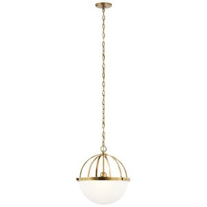 KK52135NBR Edmar Down Light Pendant Light - Natural Brass