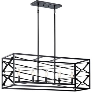 KK52140BK Sevan Linear Pendant Pendant Light - Black