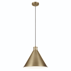 KK52177NBR Zailey Down Light Pendant Light - Natural Brass