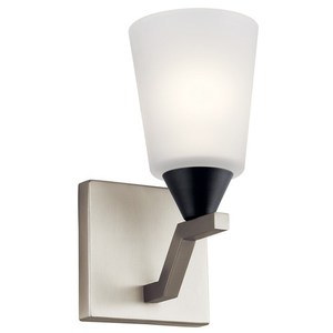 KK52237NI Skagos 1 Bulb Wall Sconce - Brushed Nickel