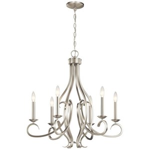 KK52240NI Ania Mid Sized Chandelier Chandelier - Brushed Nickel