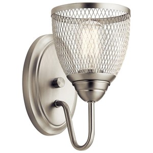 KK52274NI Voclain 1 Bulb Wall Sconce - Brushed Nickel