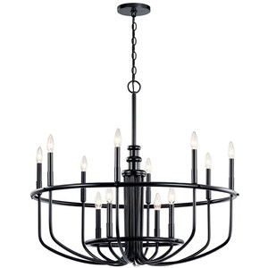 KK52305BK Capitol Hill Mid Sized Chandelier Chandelier - Black