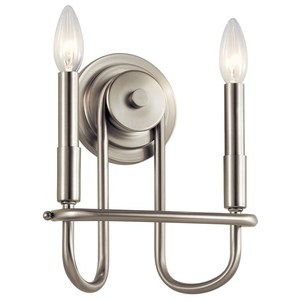 KK52308NI Capitol Hill Multi Bulb Wall Sconce - Brushed Nickel