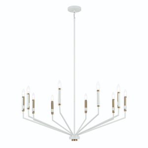 KK52348WH Armand Large Foyer Chandelier Chandelier - White