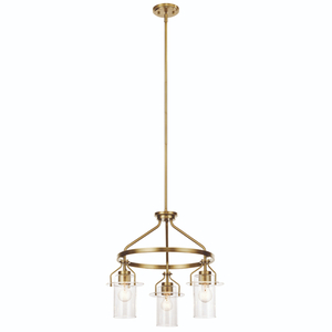 KK52377NBR Everett Mini Chandelier - Brushed Brass