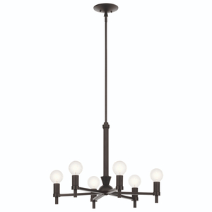 KK52424BK Torvee Mid Sized Chandelier Chandelier - Black