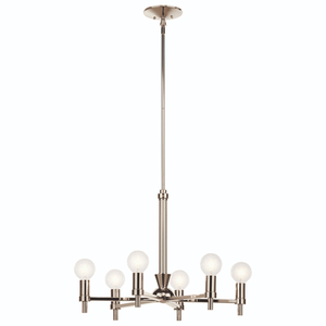 KK52424PN Torvee Mid Sized Chandelier Chandelier - Nickel Textured