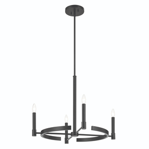 KK52426BK Tolani Mid Sized Chandelier Chandelier - Black