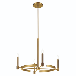 KK52426BNB Tolani Mid Sized Chandelier Chandelier - Brushed Natural Brass