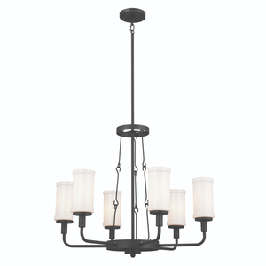 KK52451BKT Vetivene Mid Sized Chandelier Chandelier - Textured Black