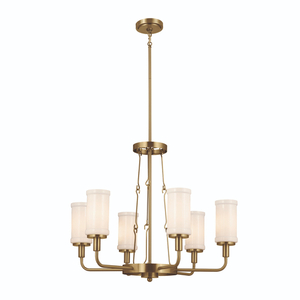 KK52451NBR Vetivene Mid Sized Chandelier Chandelier - Natural Brass