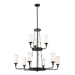 KK52452BKT Vetivene Large Foyer Chandelier Chandelier - Textured Black