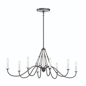 KK52457AVI Freesia Large Foyer Chandelier Chandelier - Anvil Iron