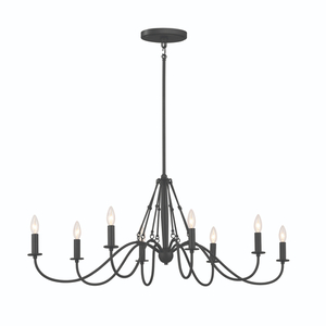 KK52457BKT Freesia Large Foyer Chandelier Chandelier - Textured Black